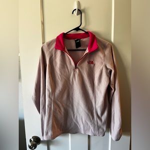 Light pink north face jacket size medium